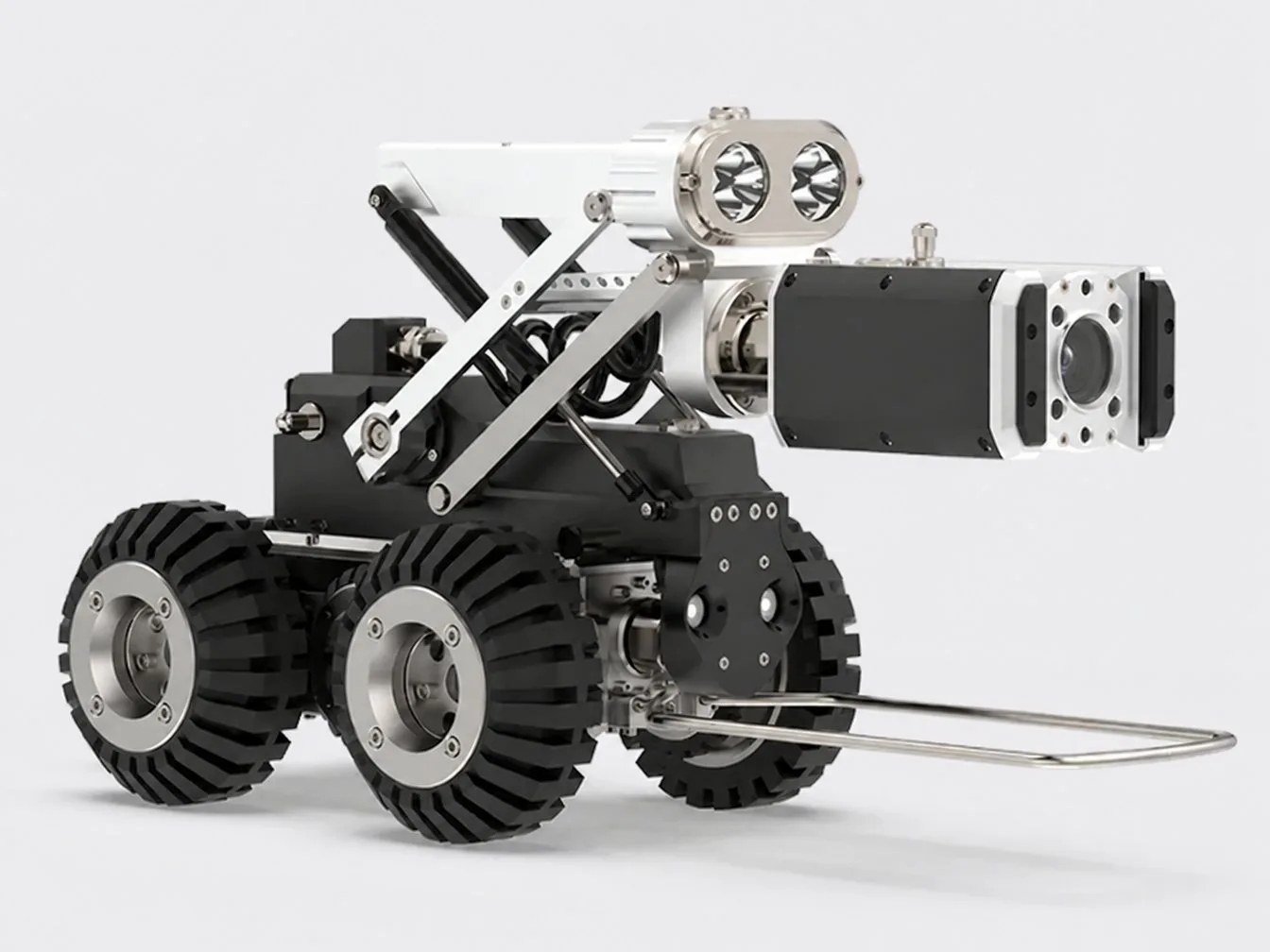 D5-XM — lateral view with mast extended