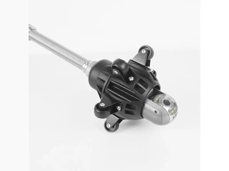 Ø50 mm pan-tilt head with Ø163 mm wheeled skid