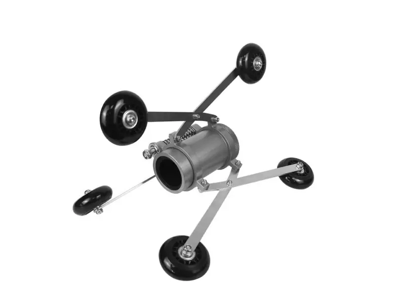 Ø50 mm pan-tilt stainless adjustable skid Ø280 to Ø450 mm